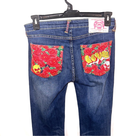 RMC Martin Ksohoh Jeans Size 27 Selvage Love Rose Embroidered Pockets Lot 1001 - Picture 7 of 14